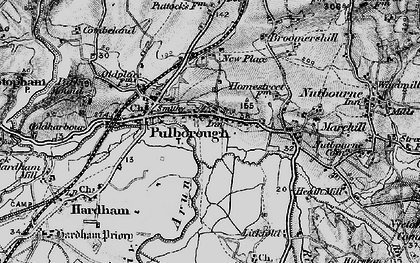 Old map of Pulborough in 1895