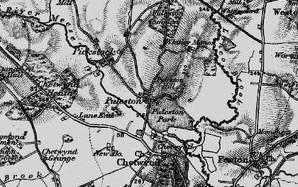 Old map of Puleston in 1897
