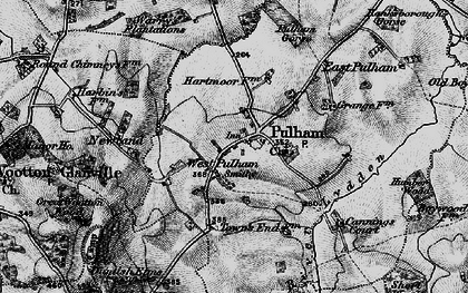 Old map of Pulham in 1898
