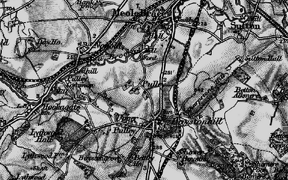 Old map of Bomere Pool in 1899