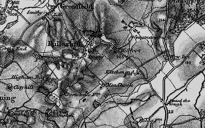 Old map of Pulloxhill in 1896