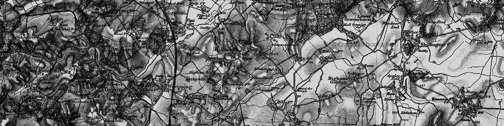 Old map of Pulloxhill in 1896