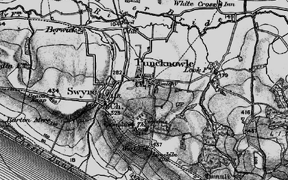 Old map of Limekiln Hill in 1897