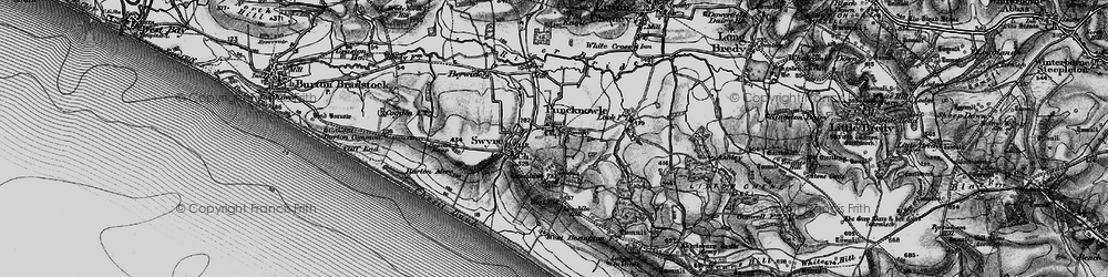 Old map of Puncknowle in 1897