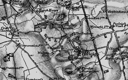 Old map of Purleigh in 1896