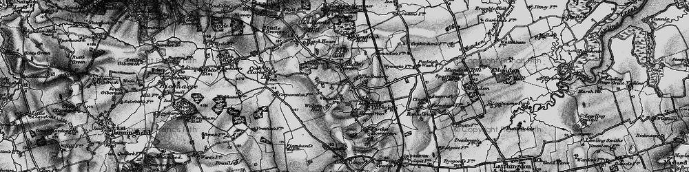 Old map of Purleigh in 1896