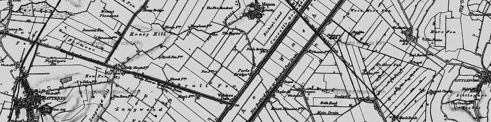 Old map of Purls Bridge in 1898