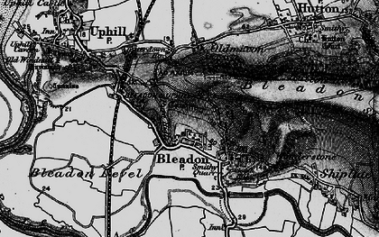 Old map of Purn in 1898