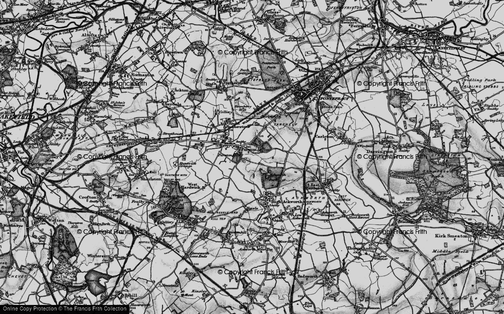 Old Map of Purston Jaglin, 1896 in 1896