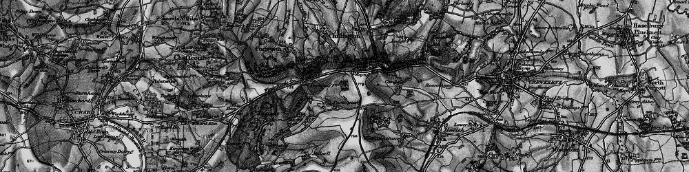 Old map of Purtington in 1898