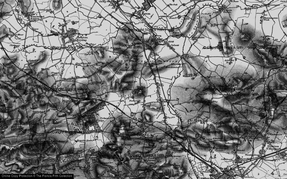 Old Map of Purton Stoke, 1896 in 1896