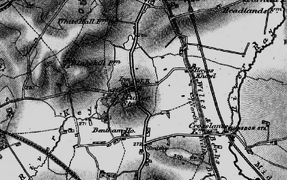 Old map of Purton Stoke in 1896