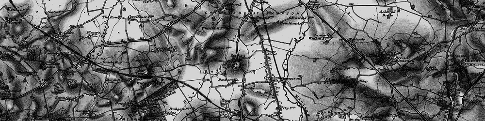 Old map of Purton Stoke in 1896