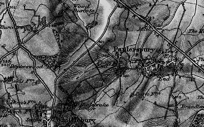 Old map of Pury End in 1896