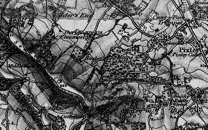 Old map of Putley Common in 1898