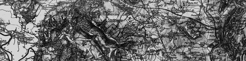 Old map of Putley Common in 1898