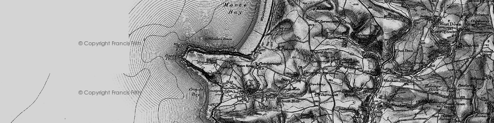 Old map of Putsborough in 1897