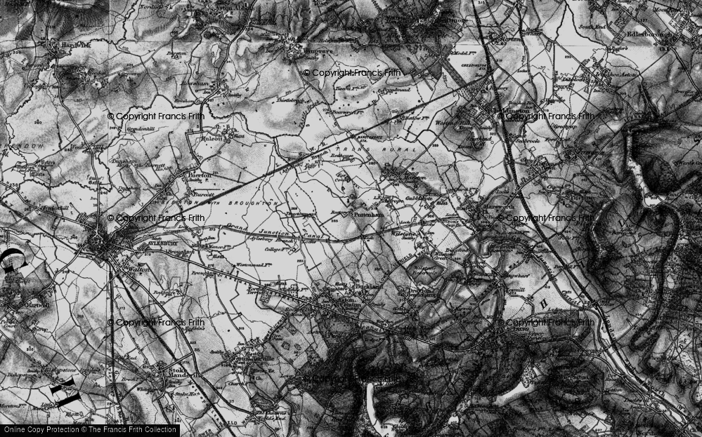 Old Map of Puttenham, 1896 in 1896