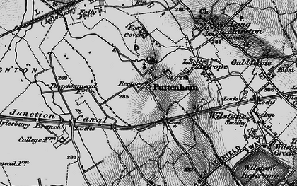 Old map of Puttenham in 1896