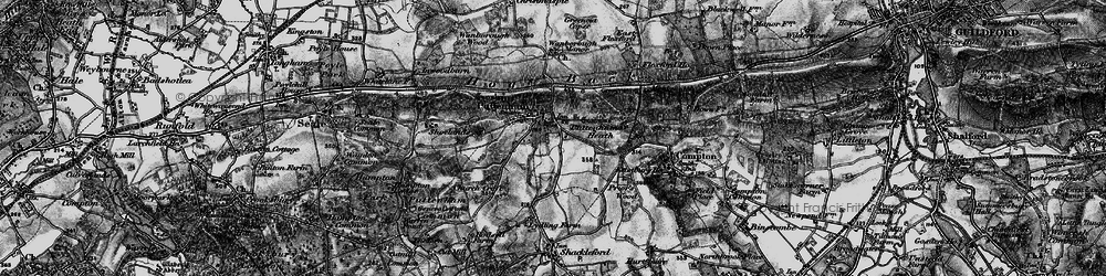 Old map of Puttenham in 1896