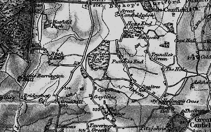 Old map of Puttock's End in 1896