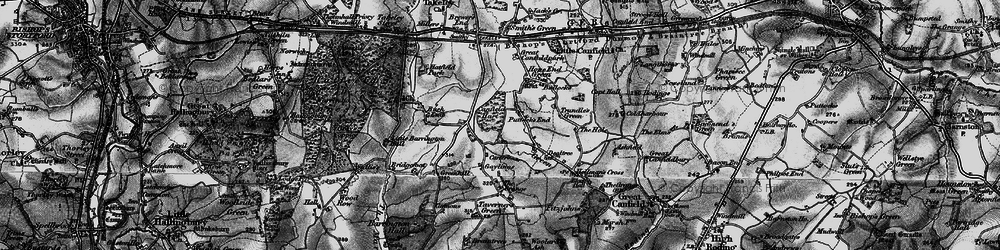 Old map of Puttock's End in 1896