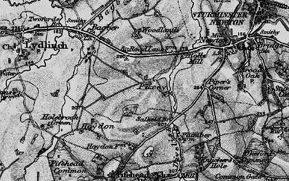 Old map of Puxey in 1898