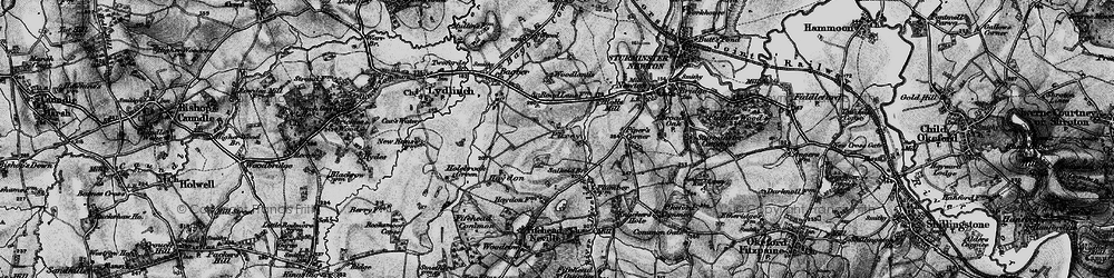 Old map of Puxey in 1898