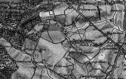 Old map of Puxley in 1896