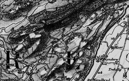 Old map of Pwll in 1899