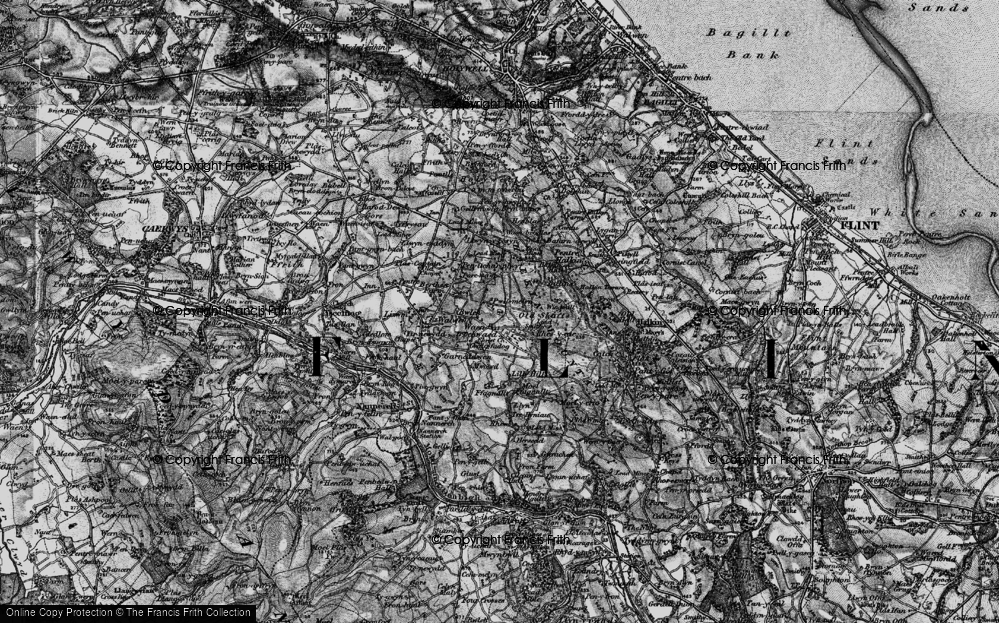 Old Map of Pwll-melyn, 1896 in 1896
