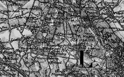 Old map of Pwll-melyn in 1896