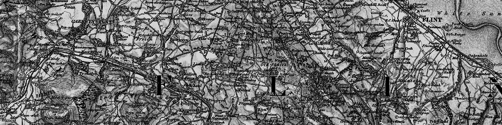 Old map of Pwll-melyn in 1896