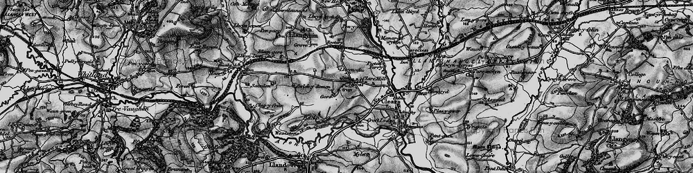 Old map of Zabulon in 1898