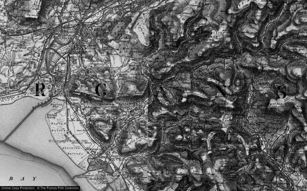 Old Map of Pwll-y-glaw, 1897 in 1897