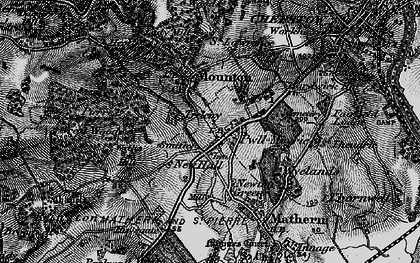Old map of Pwllmeyric in 1897