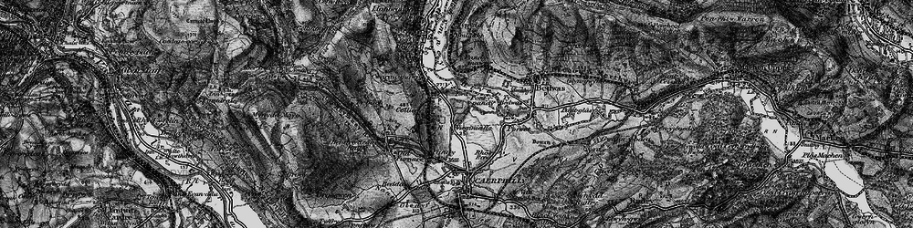 Old map of Pwllypant in 1897