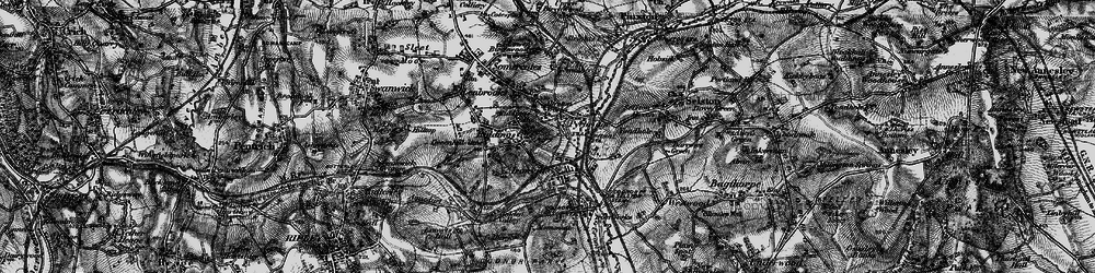 Old map of Pye Bridge in 1895