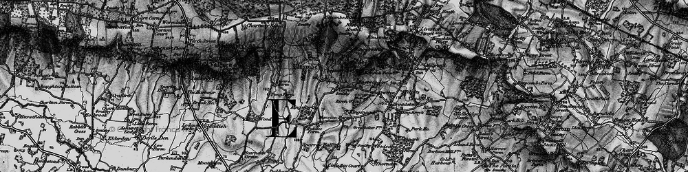 Old map of Pye Corner in 1895