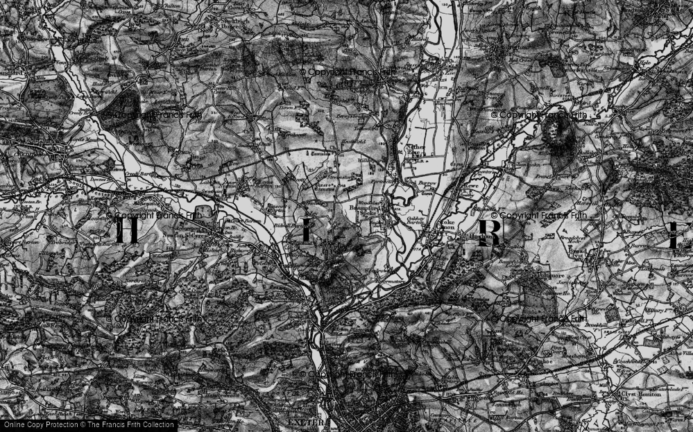 Old Map of Pye Corner, 1898 in 1898