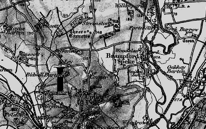 Old map of Pye Corner in 1898