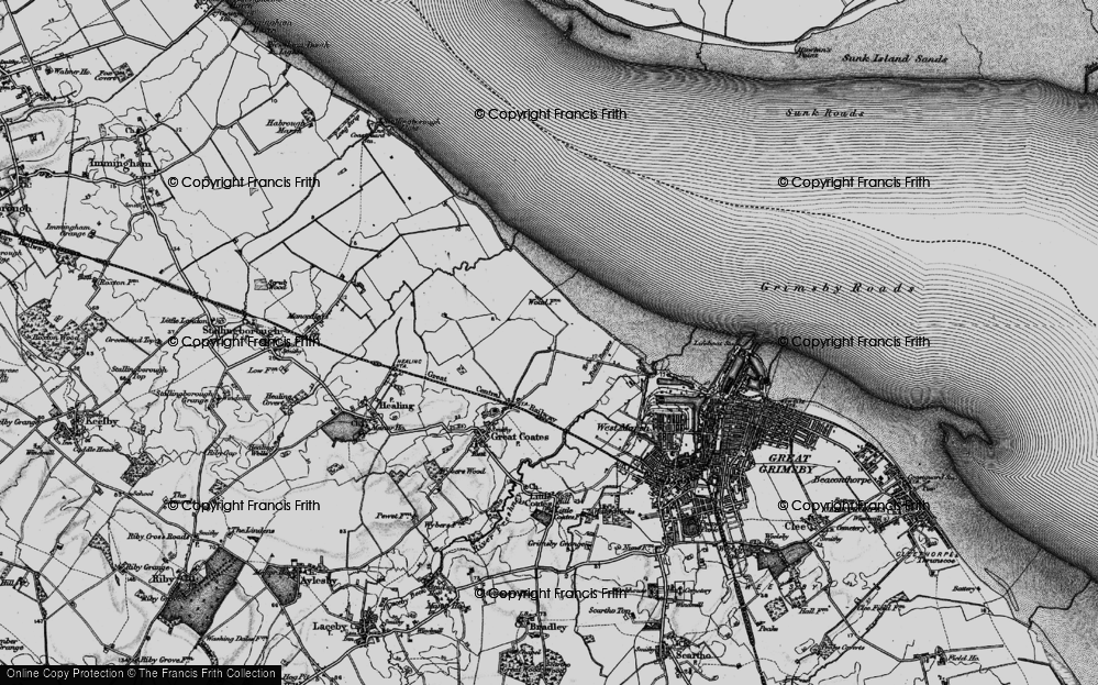 Old Map of Pyewipe, 1895 in 1895