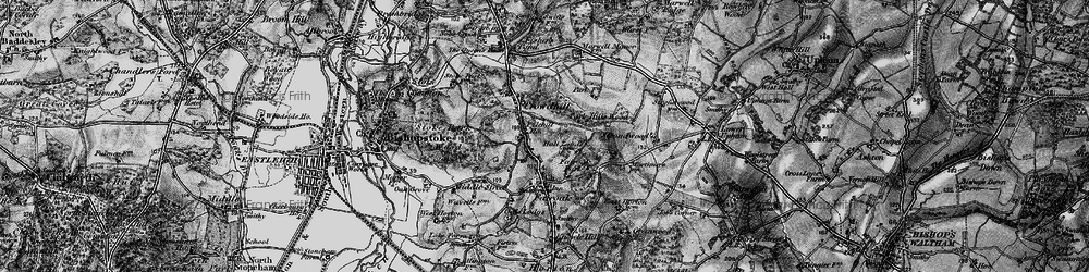 Old map of Pylehill in 1895