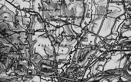 Old map of Pymore in 1898