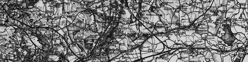 Old map of Pype Hayes in 1899