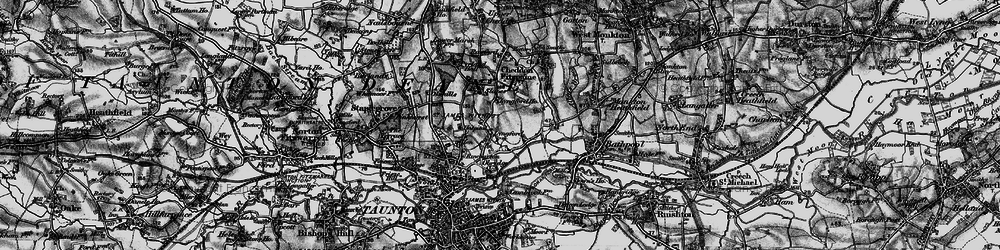 Old map of Pyrland in 1898