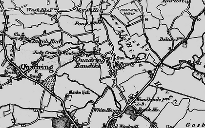 Old map of Bicker Haven in 1898