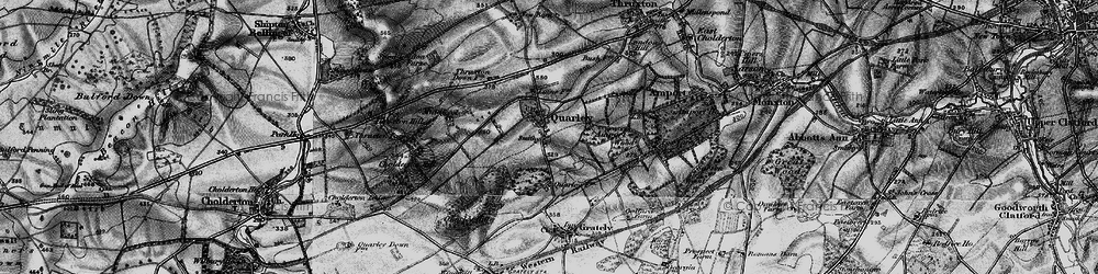 Old map of Amport Wood in 1898