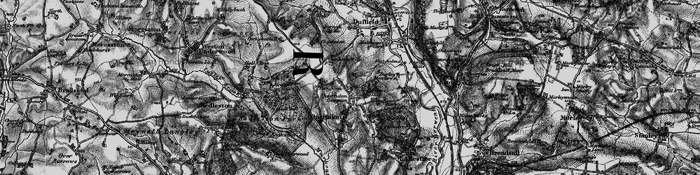 Old map of Quarndon in 1895