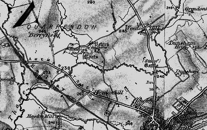 Old map of Quarrendon in 1896